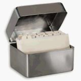Stainless Card File Box Image